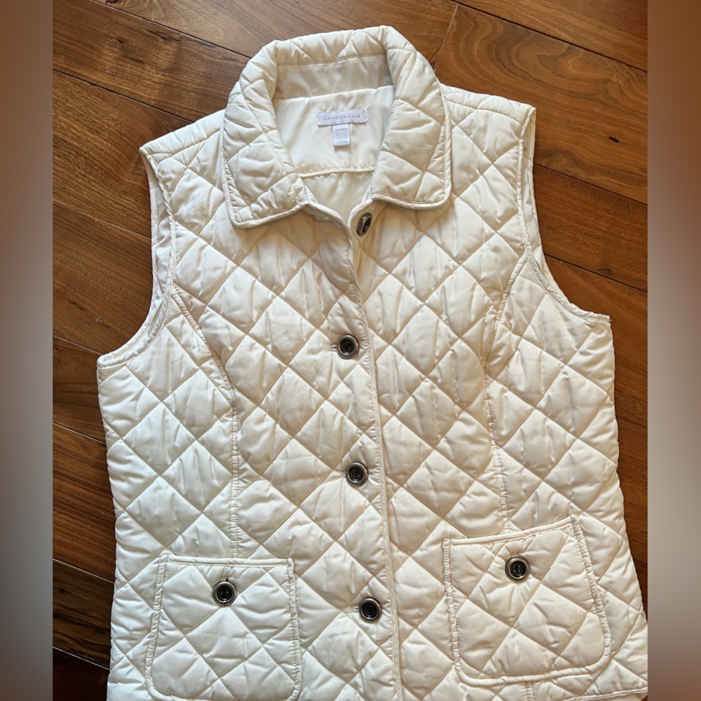 Charter Club puffer vest sz Large